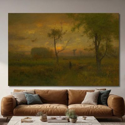 Sunrise George Inness gin85 canvas print 