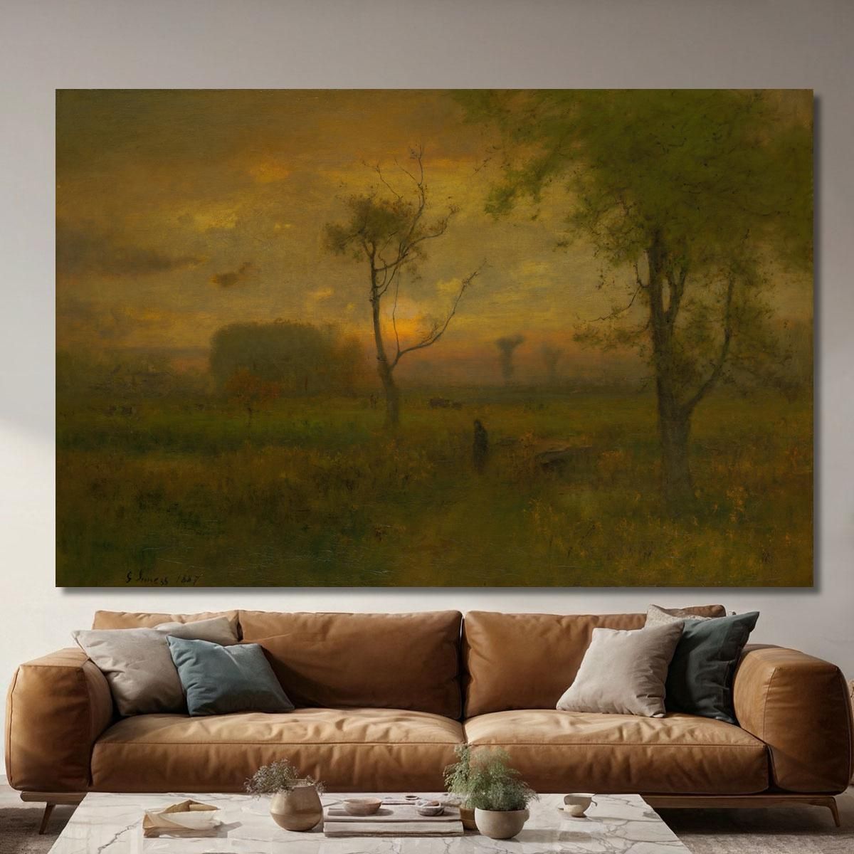 Sunrise George Inness gin85 canvas print 
