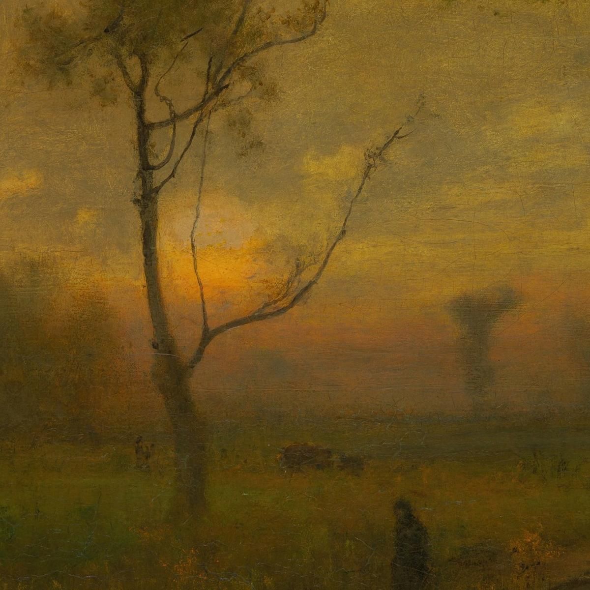 Sunrise George Inness gin85 canvas print