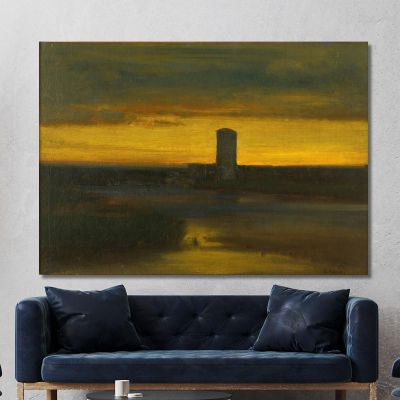 The After Glow Italy George Inness gin87 canvas print 