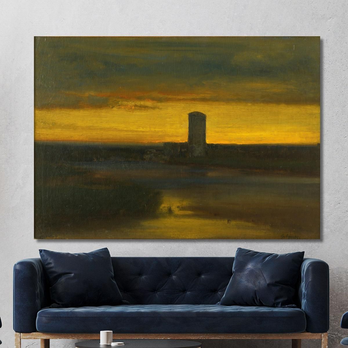 The After Glow Italy George Inness gin87 canvas print 