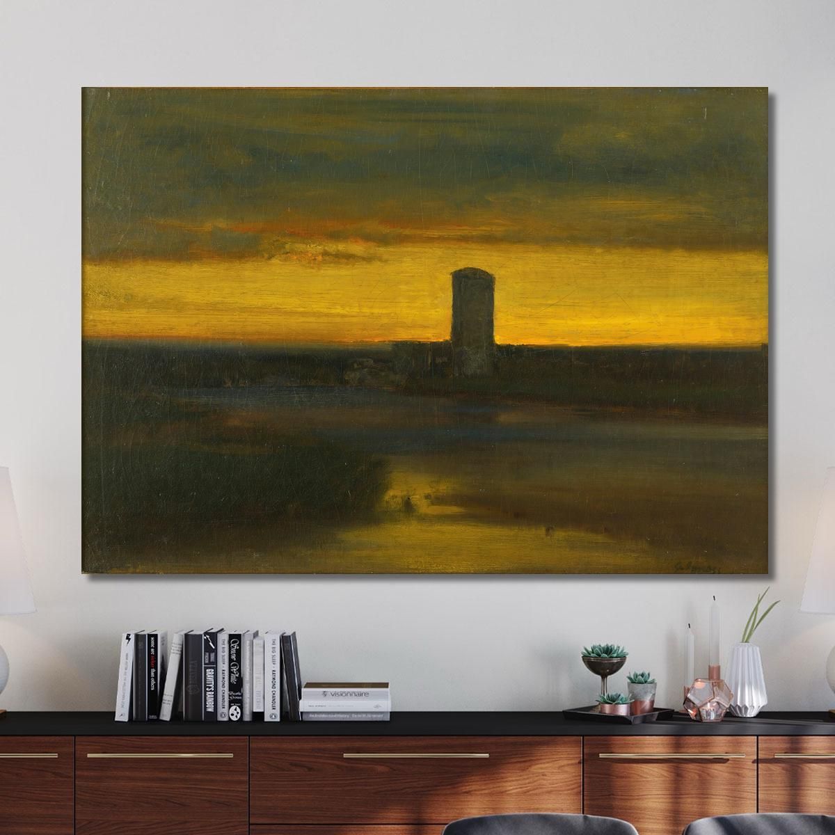 The After Glow Italy George Inness gin87 canvas print 
