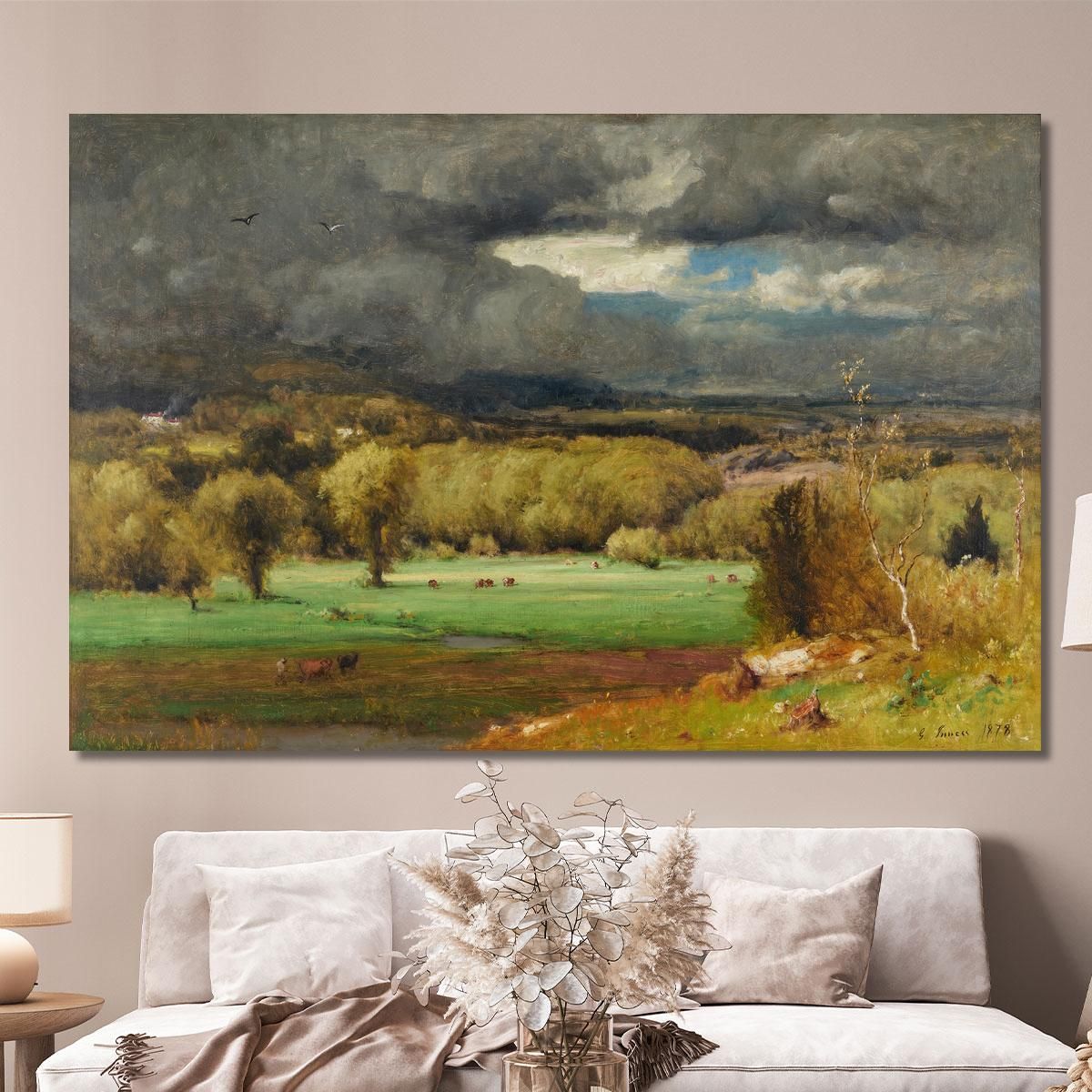 The Coming Storm George Inness gin89 canvas print 
