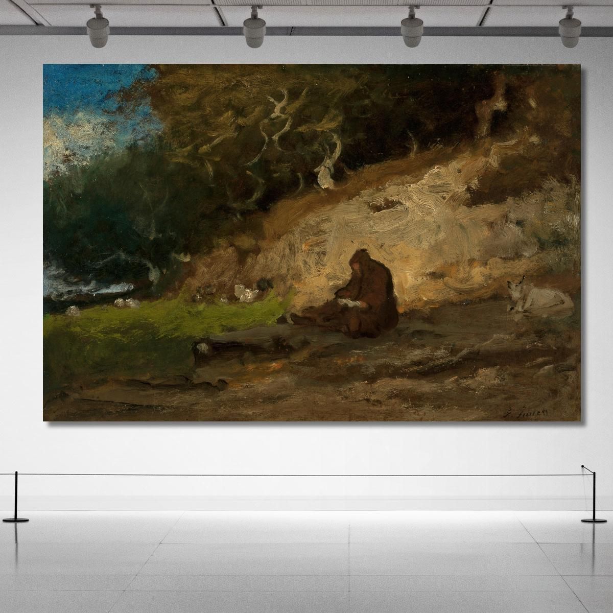 The Hermit George Inness gin91 canvas print 