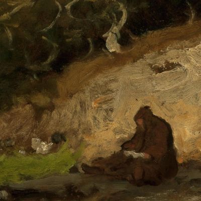 The Hermit George Inness gin91 canvas print