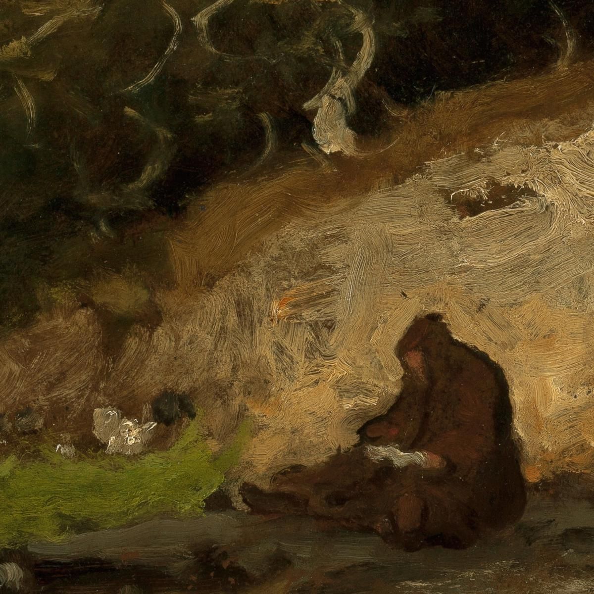 The Hermit George Inness gin91 canvas print