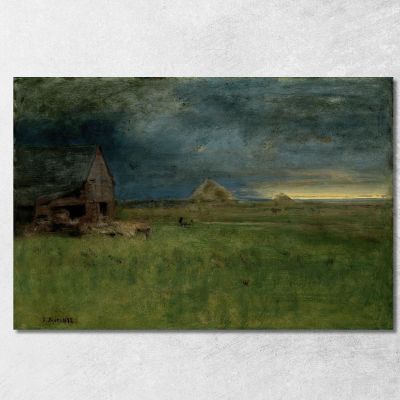 The Lonely Farm Nantucket George Inness gin95 canvas print 