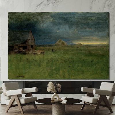 The Lonely Farm Nantucket George Inness gin95 canvas print 
