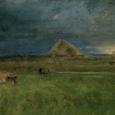The Lonely Farm Nantucket George Inness gin95 canvas print
