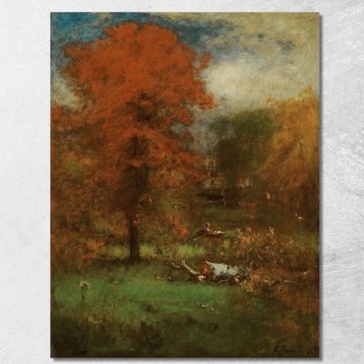 The Mill Pond George Inness gin96 canvas print 