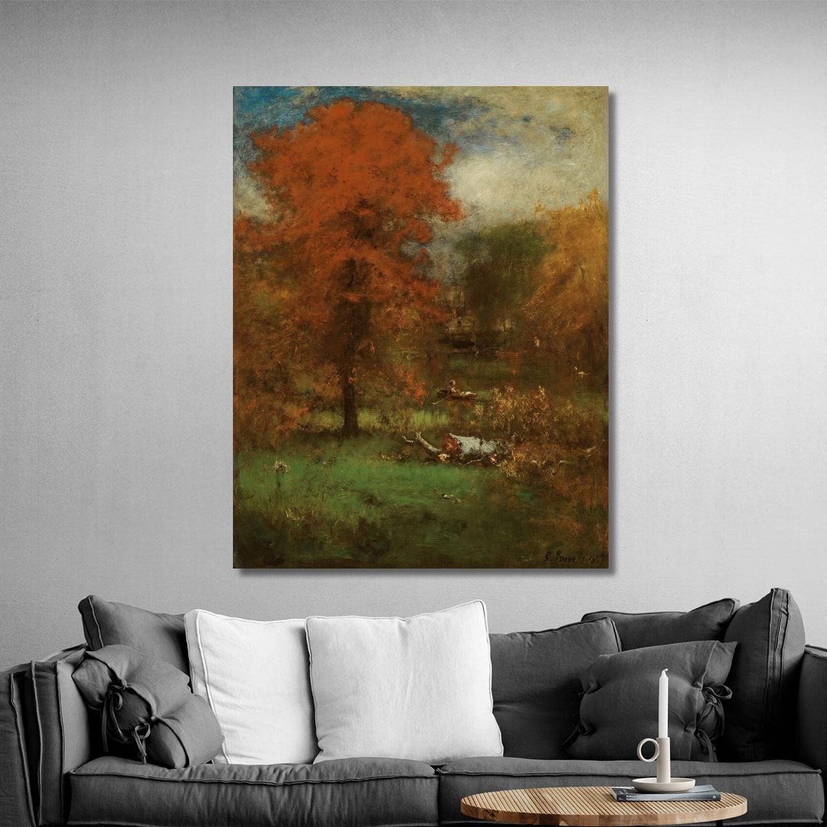 The Mill Pond George Inness gin96 canvas print 