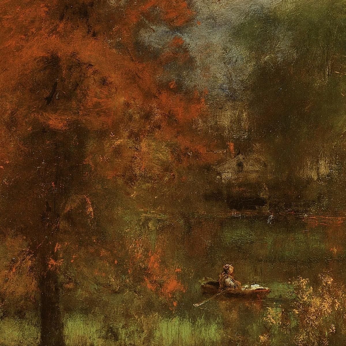 The Mill Pond George Inness gin96 canvas print