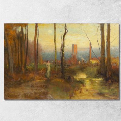 The Mill Stream Montclair New Jersey George Inness gin97 canvas print 