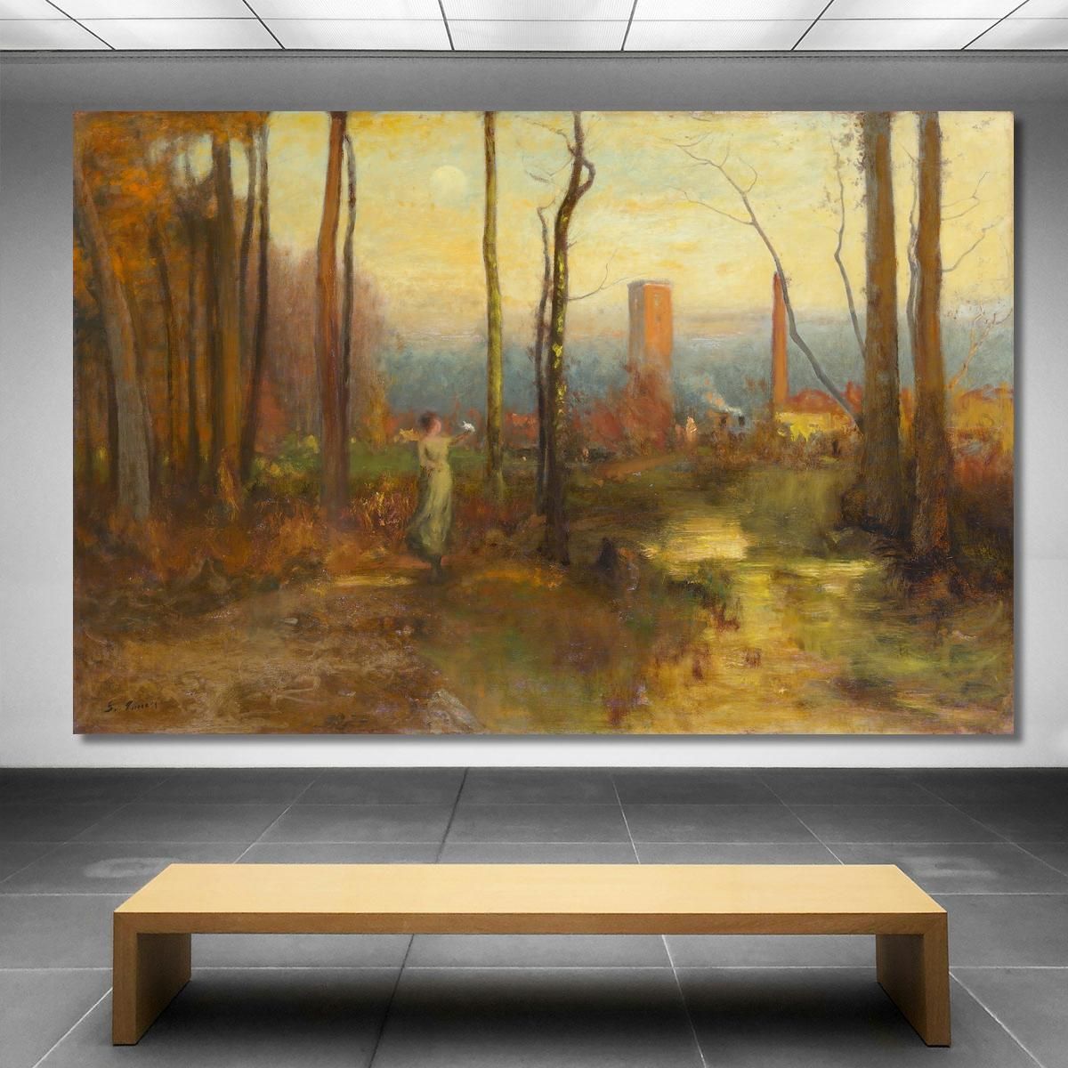 The Mill Stream Montclair New Jersey George Inness gin97 canvas print 