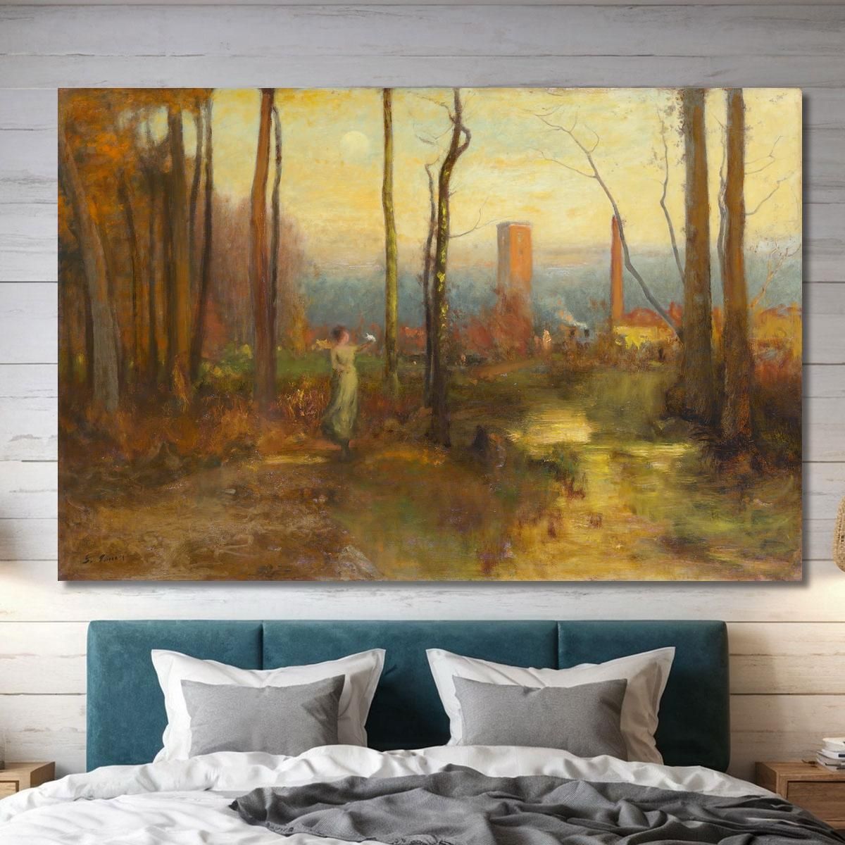 The Mill Stream Montclair New Jersey George Inness gin97 canvas print 
