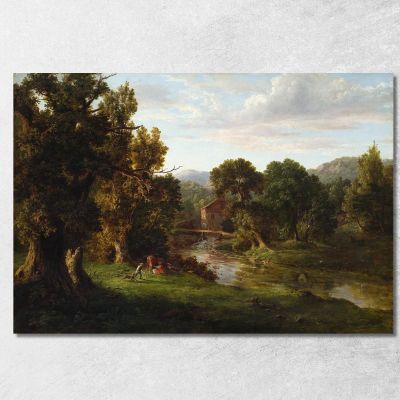 The Old Mill George Inness gin98 canvas print 