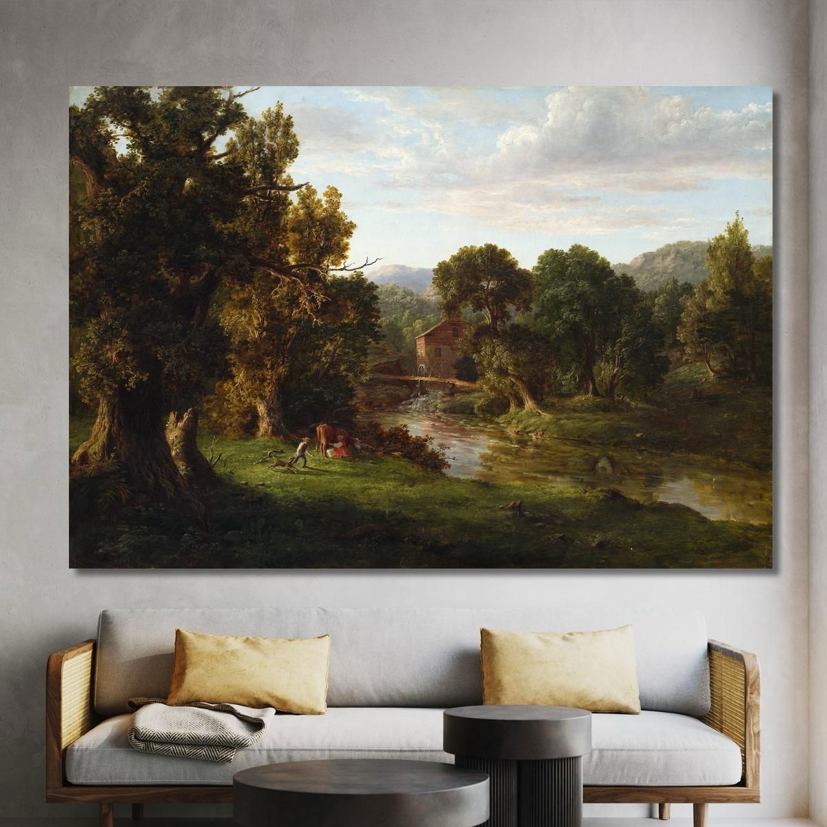 The Old Mill George Inness gin98 canvas print 