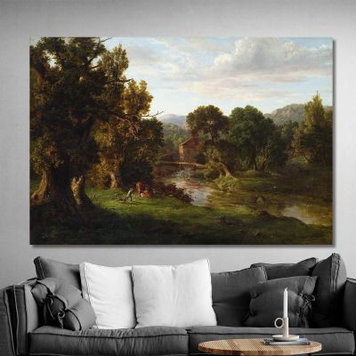 The Old Mill George Inness gin98 canvas print 