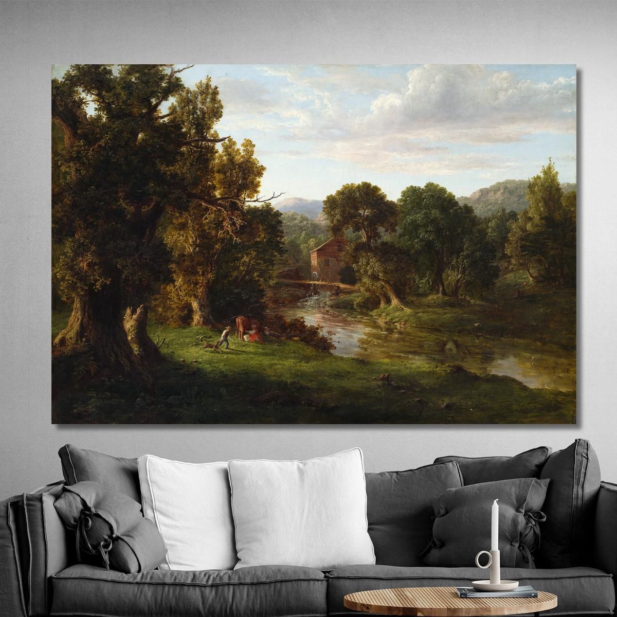 The Old Mill George Inness gin98 canvas print 