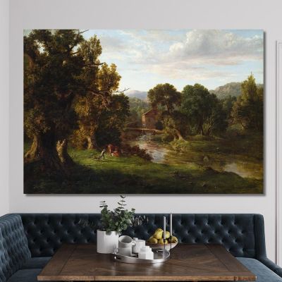 The Old Mill George Inness gin98 canvas print 
