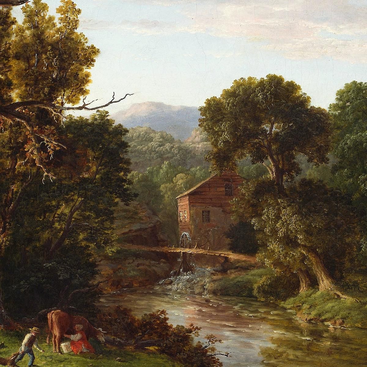 The Old Mill George Inness gin98 canvas print