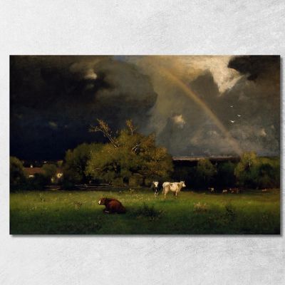 The Rainbow George Inness gin99 canvas print 