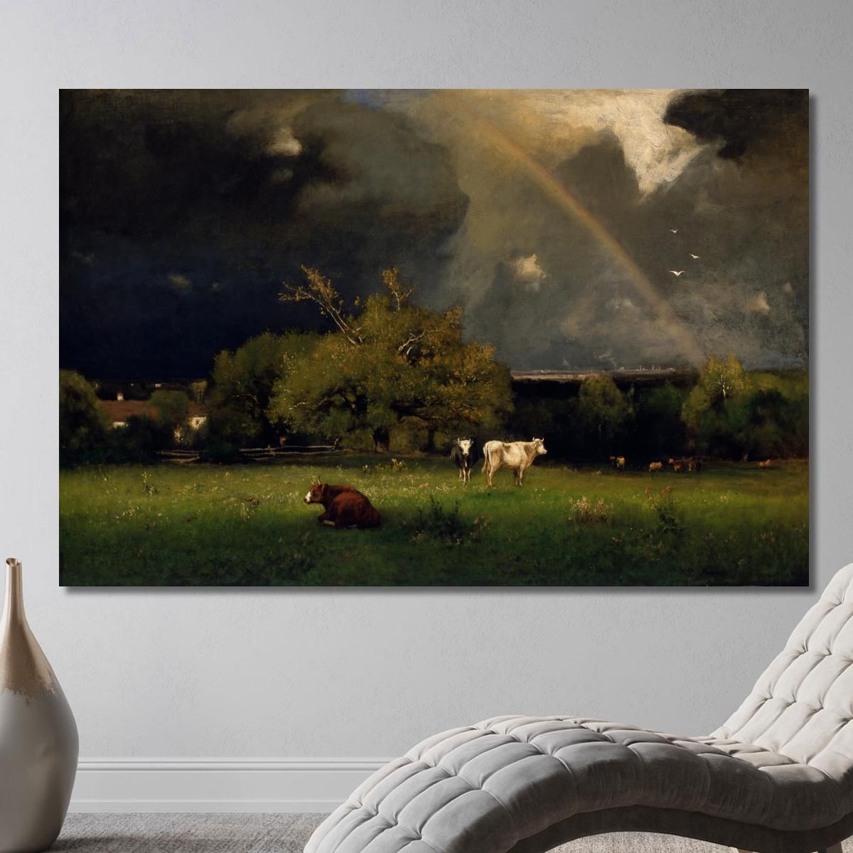 The Rainbow George Inness gin99 canvas print 