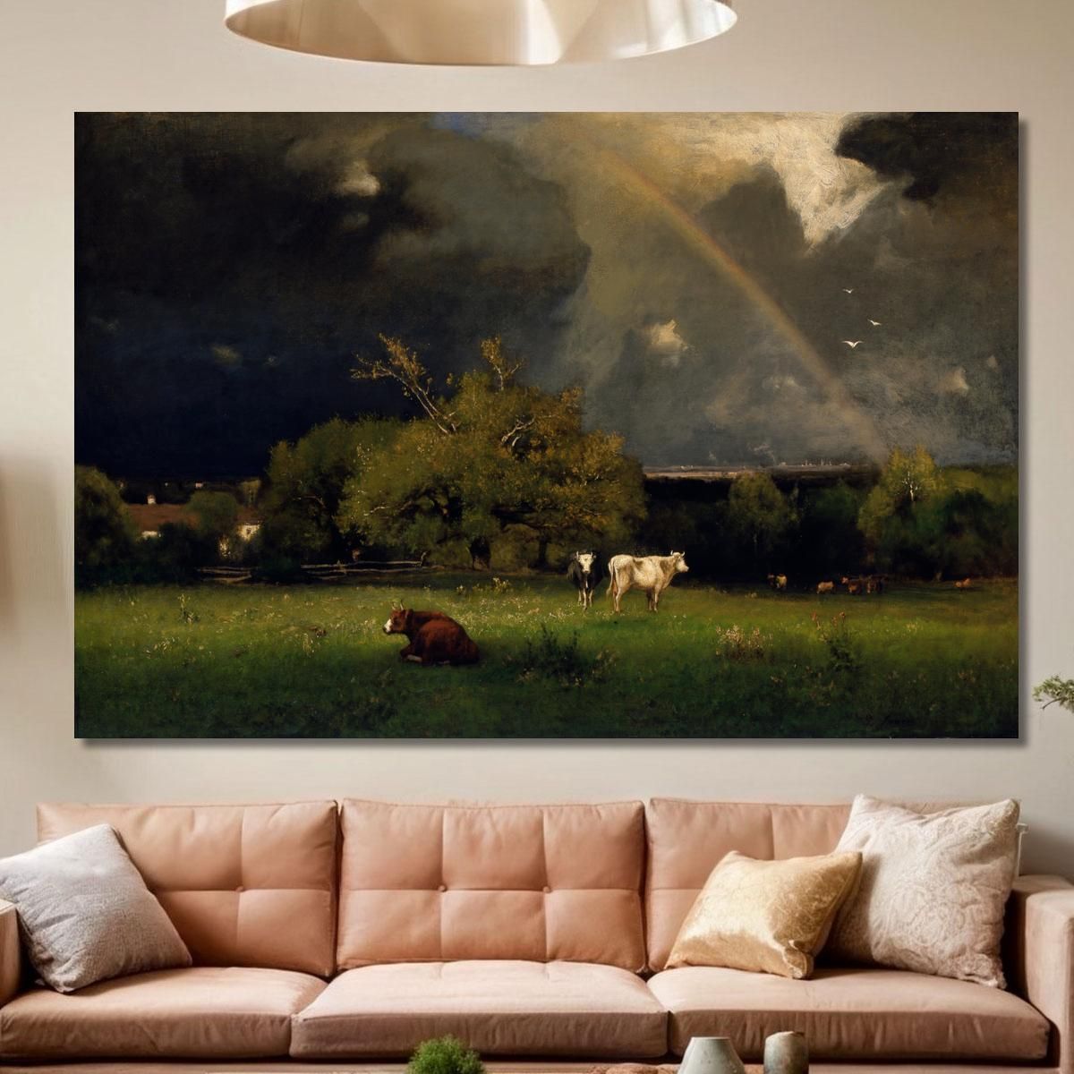 The Rainbow George Inness gin99 canvas print 