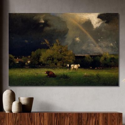 The Rainbow George Inness gin99 canvas print 