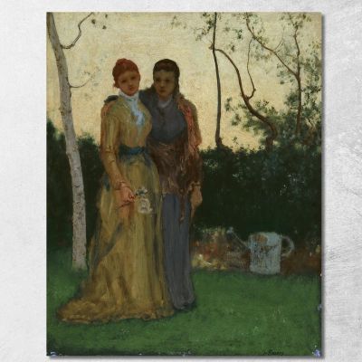 The Sisters George Inness gin100 canvas print 