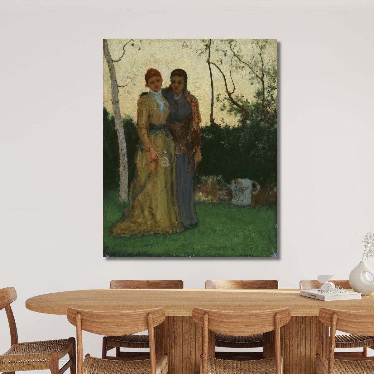 The Sisters George Inness gin100 canvas print 