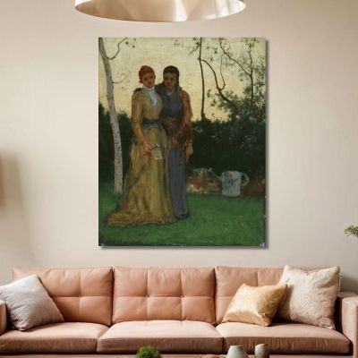 The Sisters George Inness gin100 canvas print 