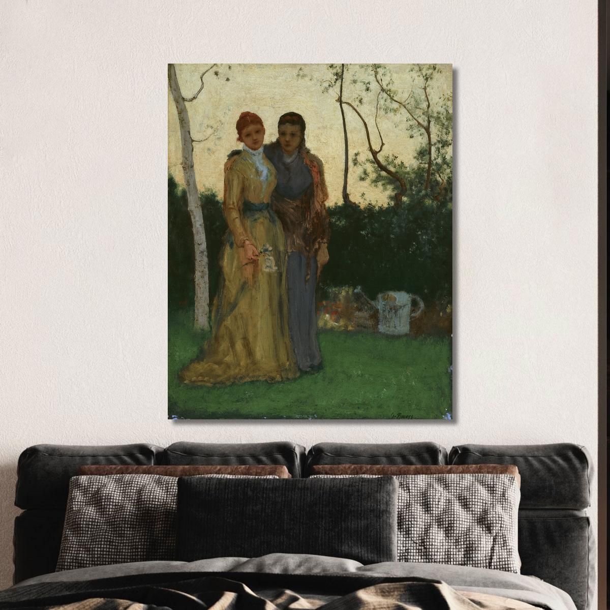The Sisters George Inness gin100 canvas print 