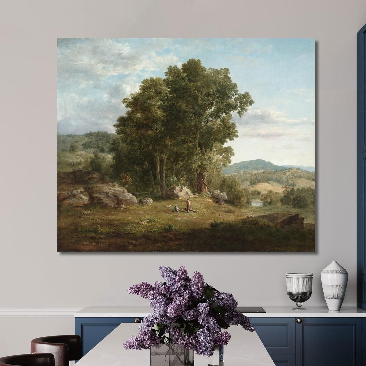 The Wood Chopper George Inness gin104 canvas print 
