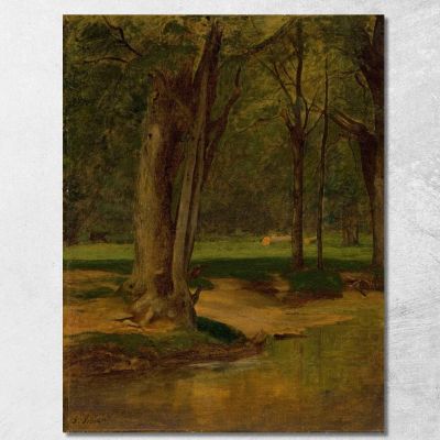 Trout Stream North Conway George Inness gin106 canvas print 