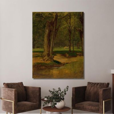Trout Stream North Conway George Inness gin106 canvas print 