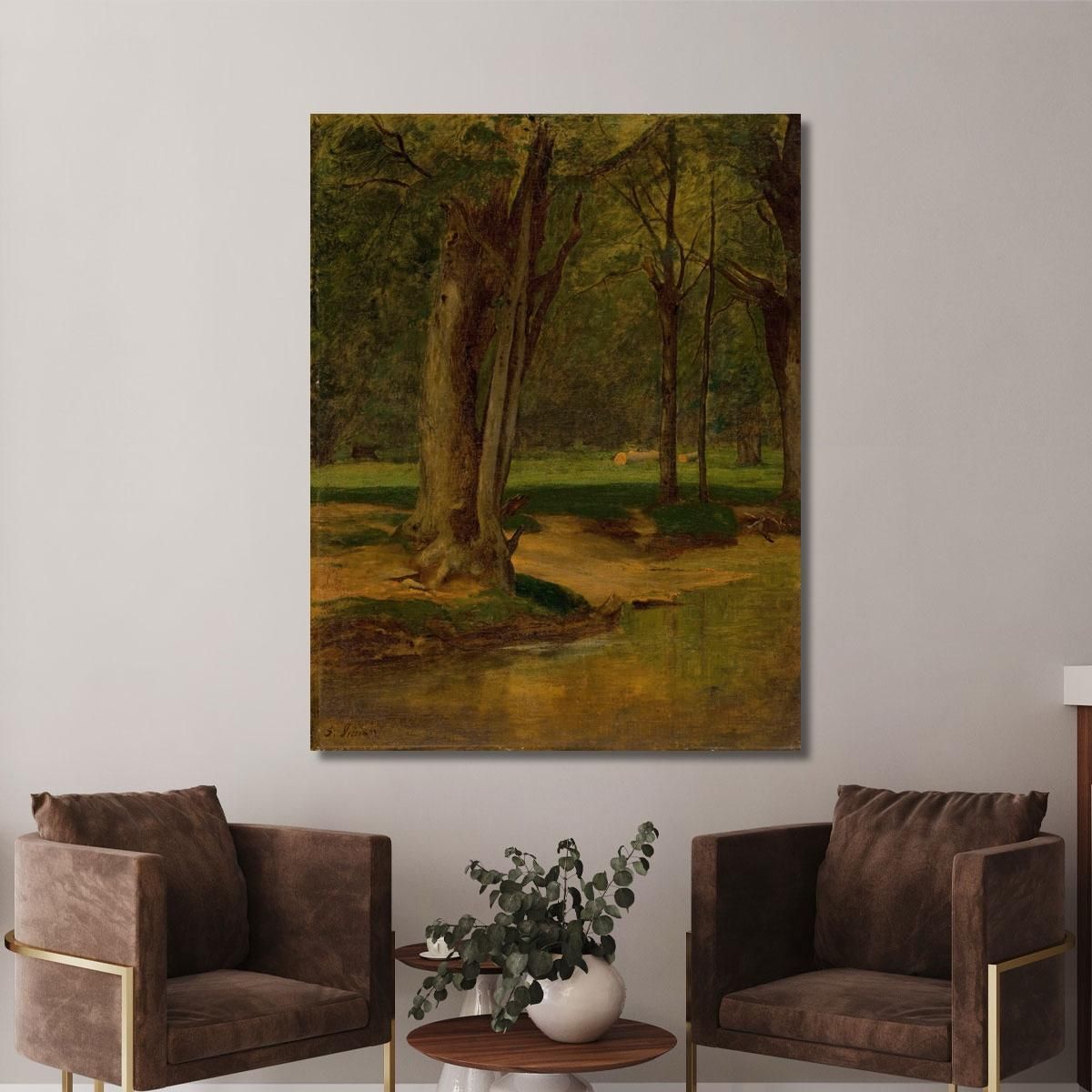 Trout Stream North Conway George Inness gin106 canvas print 