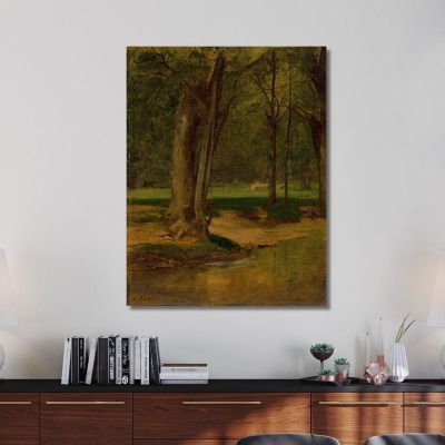 Trout Stream North Conway George Inness gin106 canvas print 