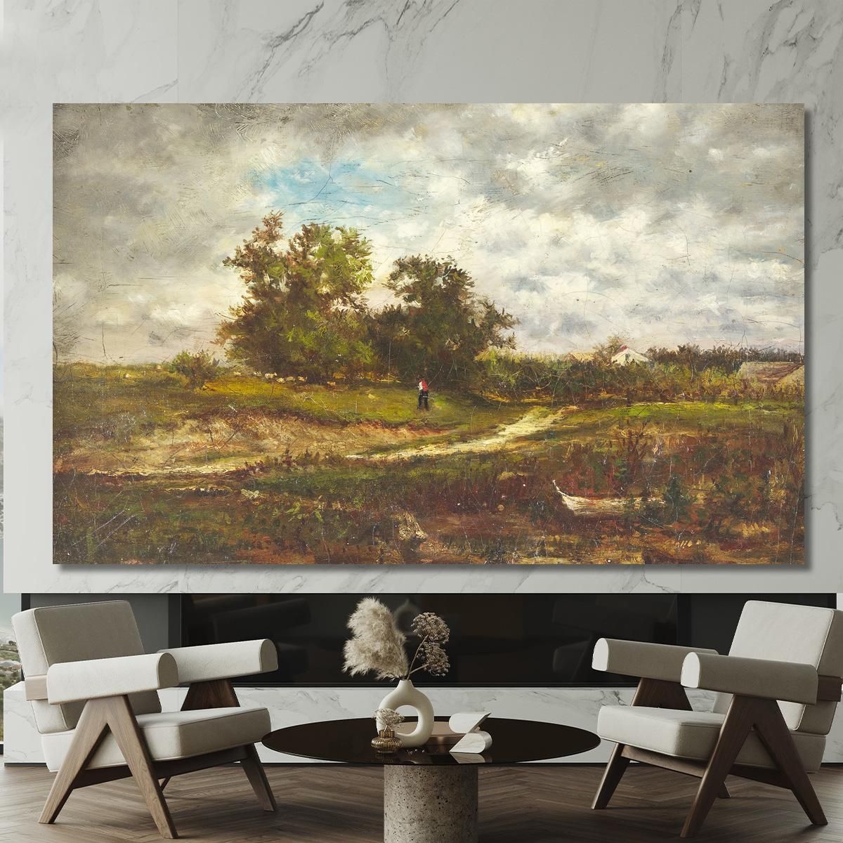 Upland Pasture George Inness gin107 canvas print 