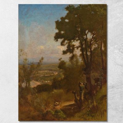 Valley Near Perugia George Inness gin108 canvas print 