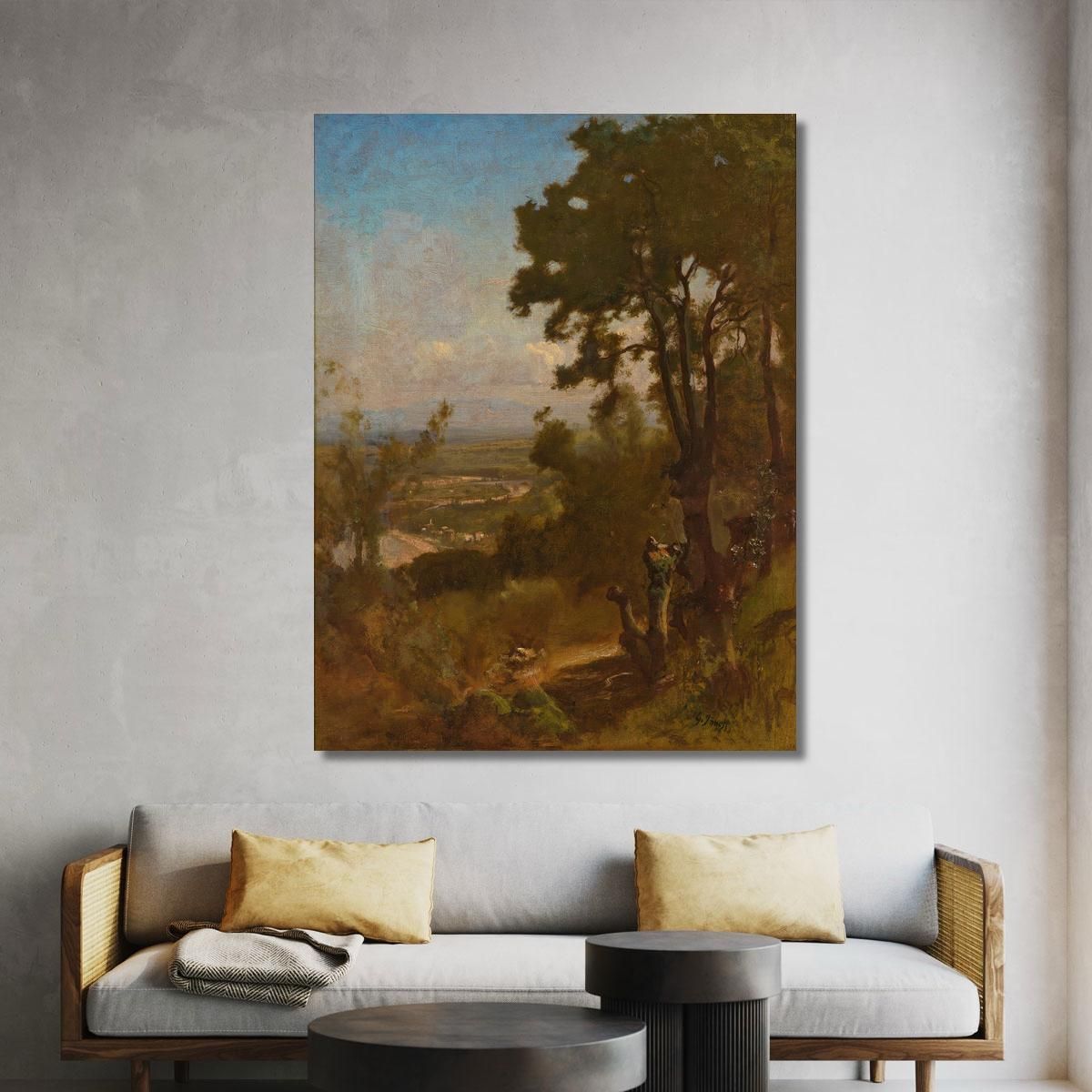 Valley Near Perugia George Inness gin108 canvas print 