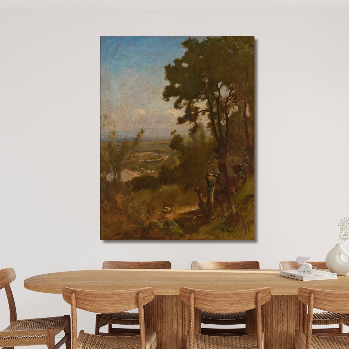 Valley Near Perugia George Inness gin108 canvas print 