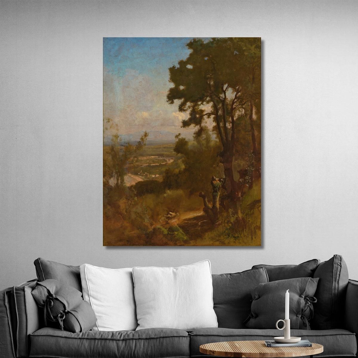 Valley Near Perugia George Inness gin108 canvas print 