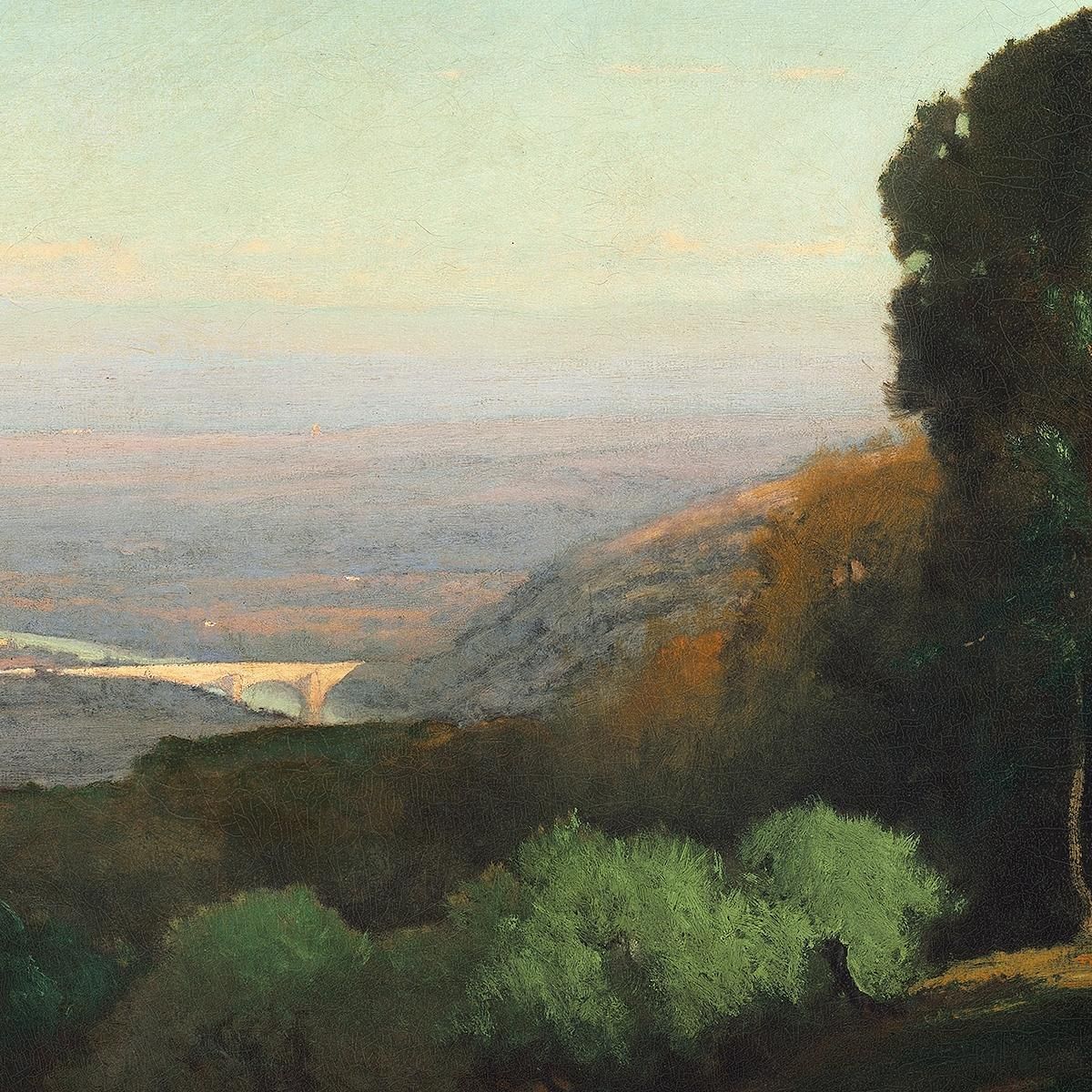 View Of The Tiber Near Perugia George Inness gin110 canvas print