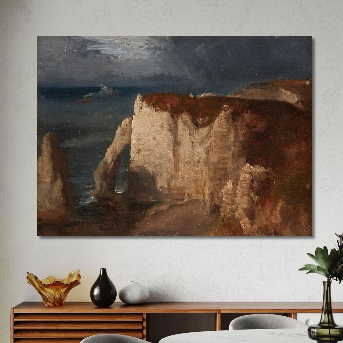 Étretat George Inness gin112 canvas print 
