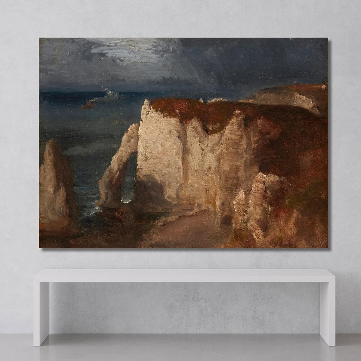 Étretat George Inness gin112 canvas print 