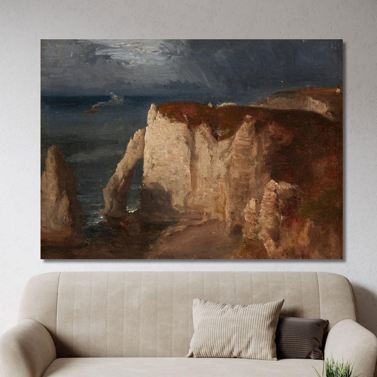 Étretat George Inness gin112 canvas print 