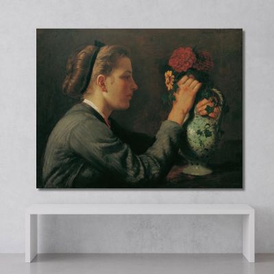 Agathe Thoma The Artist'S Sister Hans Thoma hth4 canvas print 