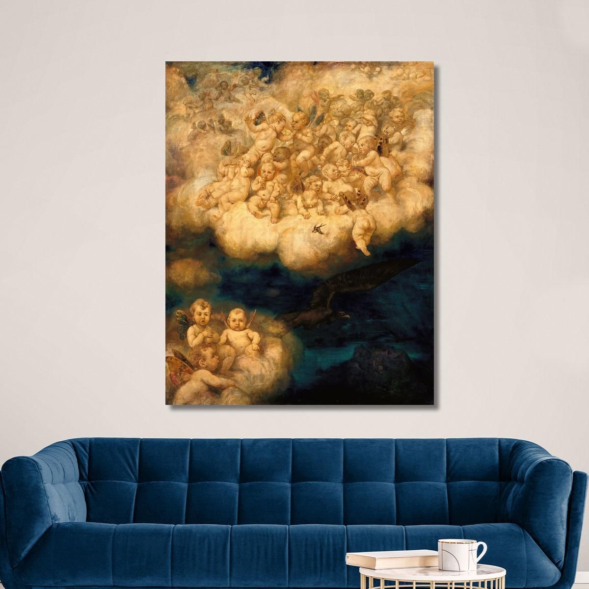 Cloud Of Angels Hans Thoma hth22 canvas print 