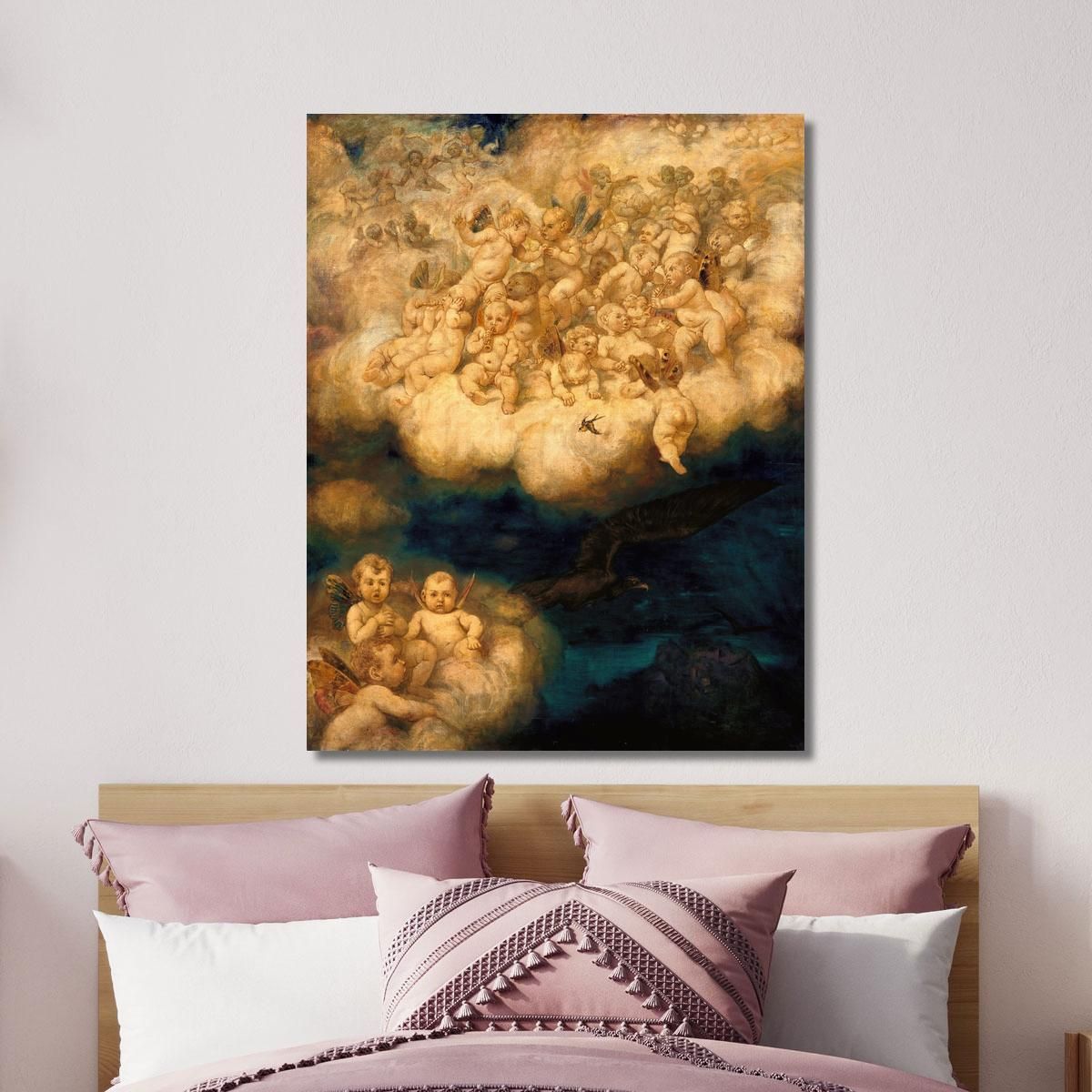 Cloud Of Angels Hans Thoma hth22 canvas print 